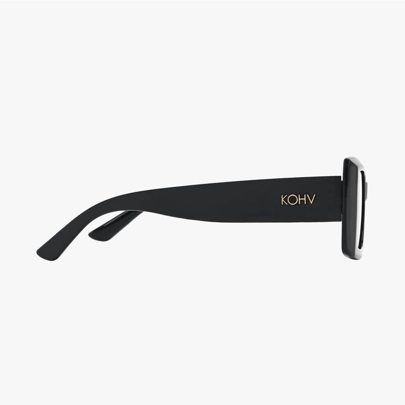 Breeze Midnight Amber Polarized Rectangle Fashion Sunglasses