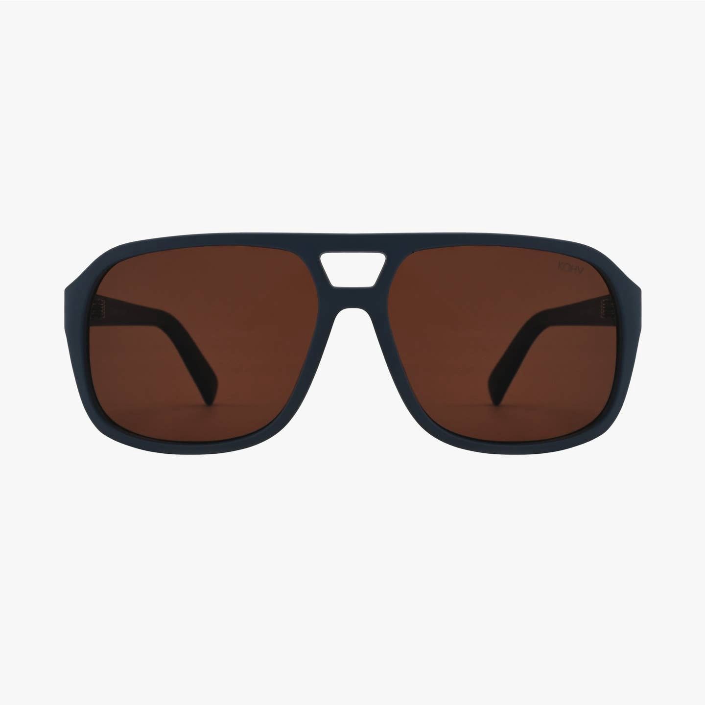Summit Navy Polarized Square Trendy Aviator Sunglasses