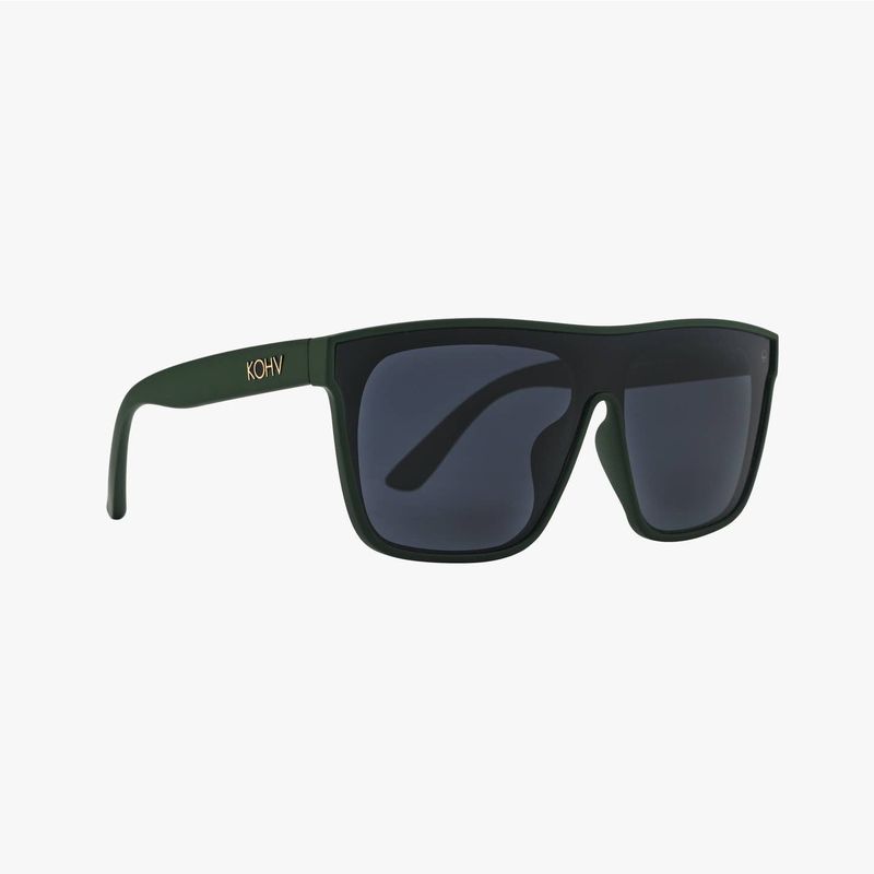 Birch Olive Polarized Oversized Shield Fashion Sunglasses