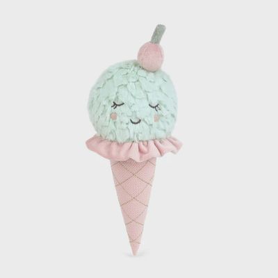 Minty Ice Cream Cone Plush Toy