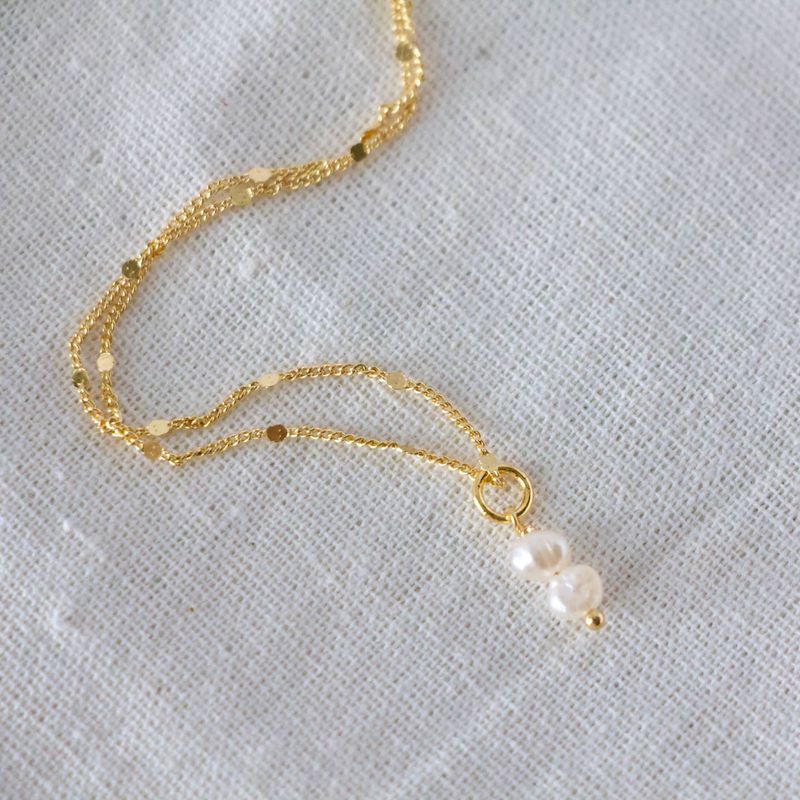 Mini Pearl Drop Necklace
