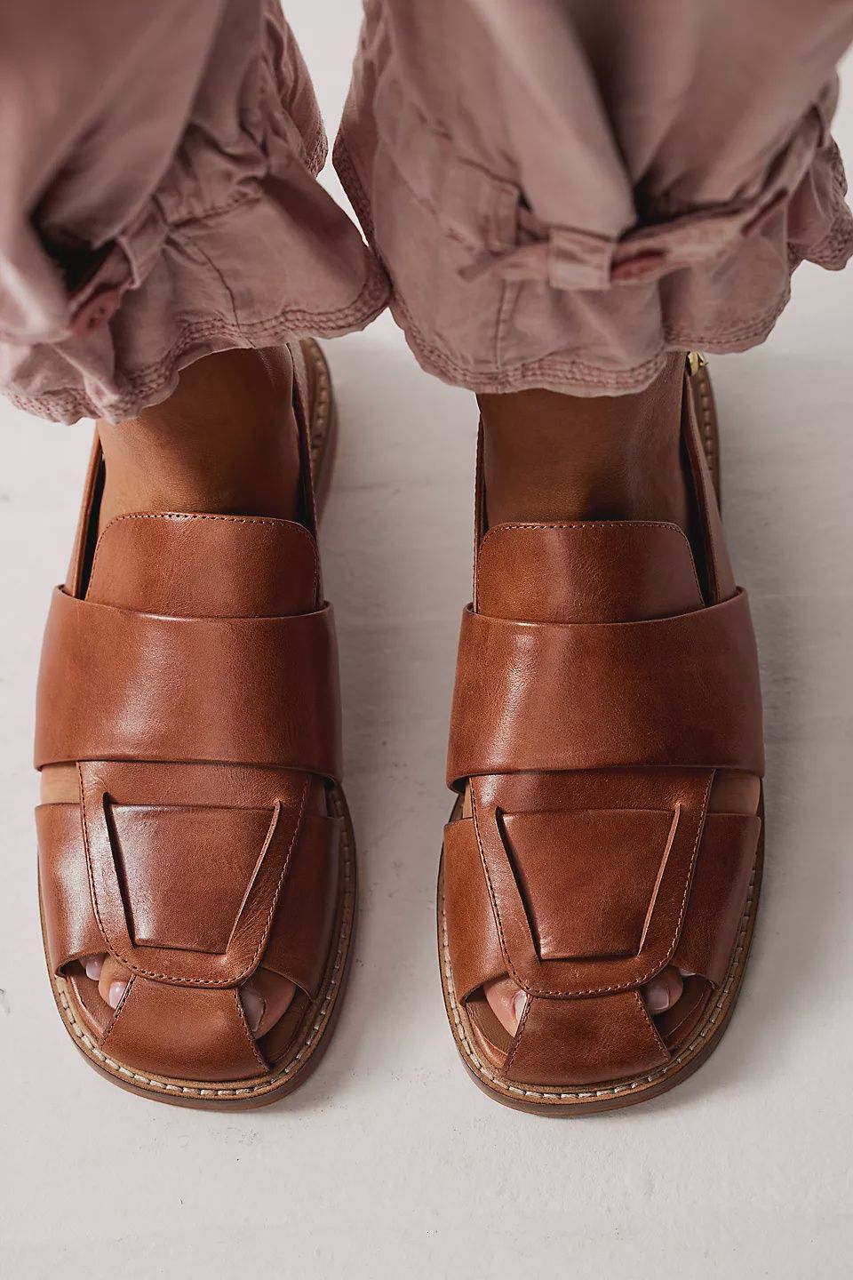 Libby Fisher Flat, Color: Vachetta, Size: 6