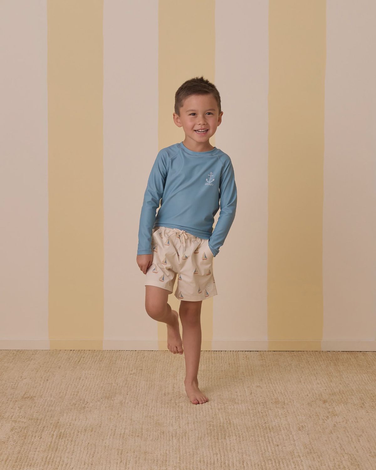 Longsleeve Rashguard, Color: Ocean, Size: 6-12M