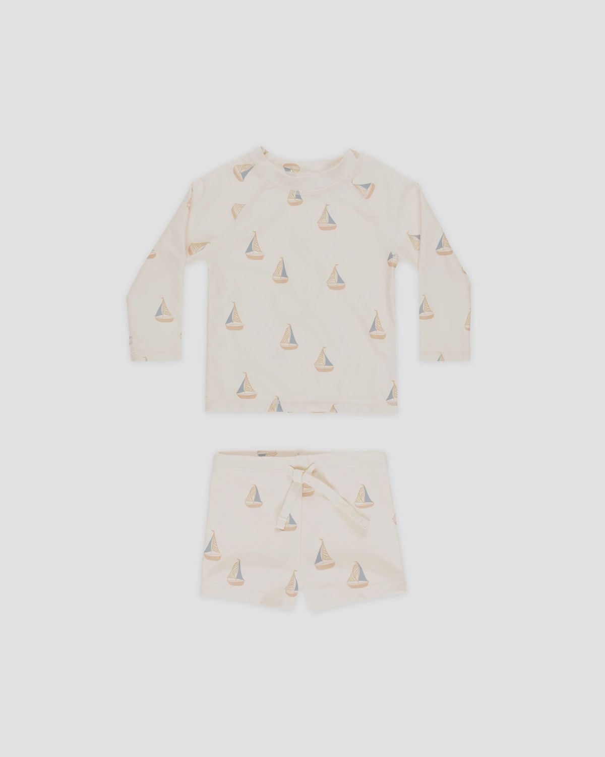 Rashguard Boy Set, Color: Sailboats, Size: 0-3M