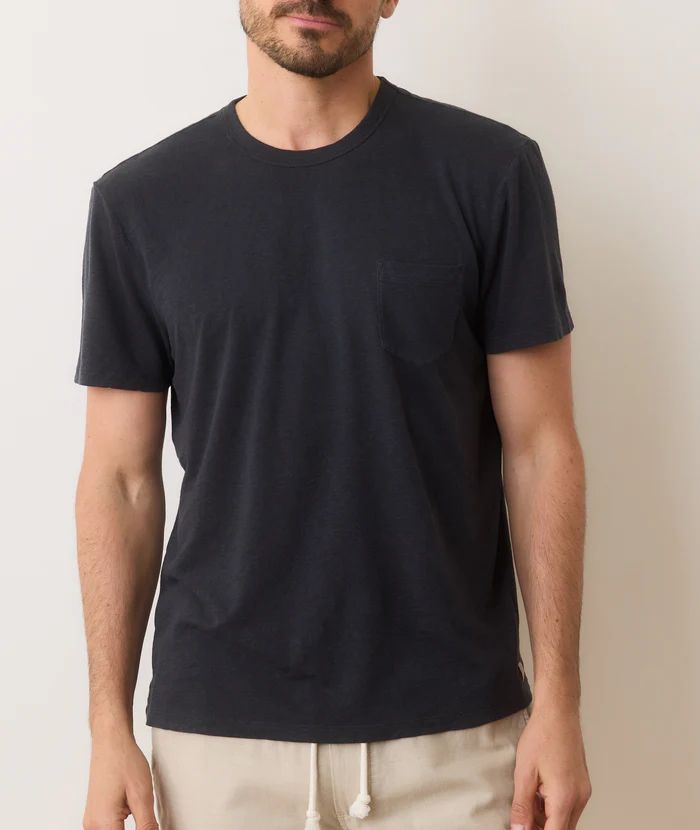 Relaxed Hemp Cotton Tee, Color: Faded Black, Size: M