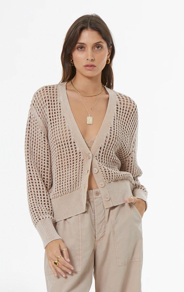 Bradshaw Cardi, Color: Sandstone Mileral Wash, Size: Xs