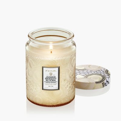 Jasmine Midnight Blooms 18 oz Large Jar Candle