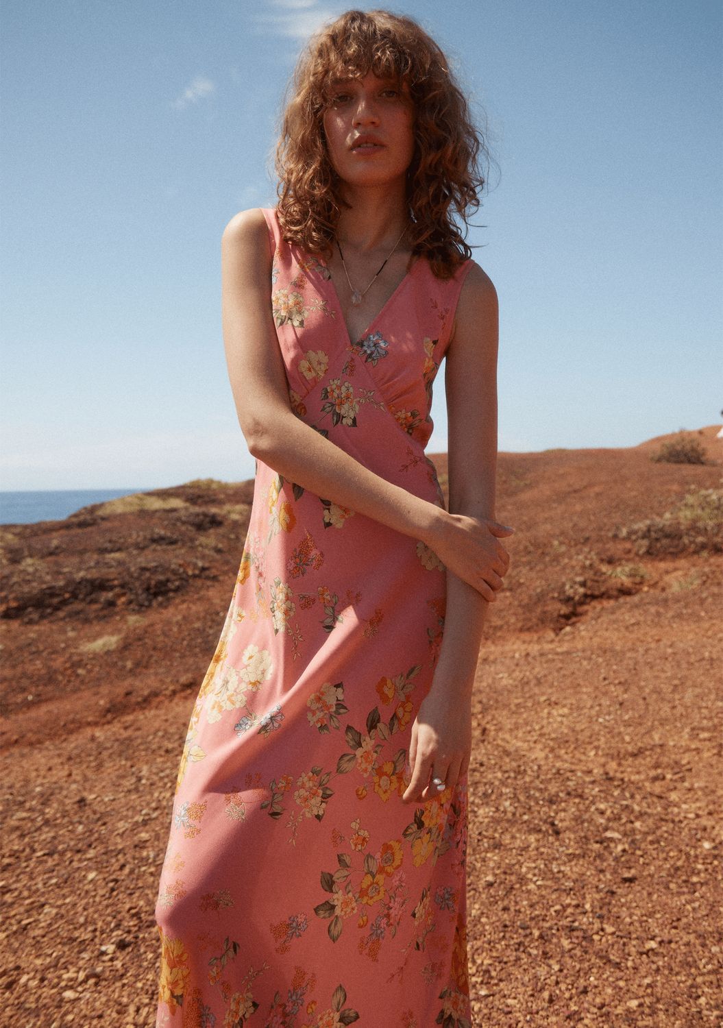 Lara Maxi Dress, Color: Pink Azalea, Size: XS
