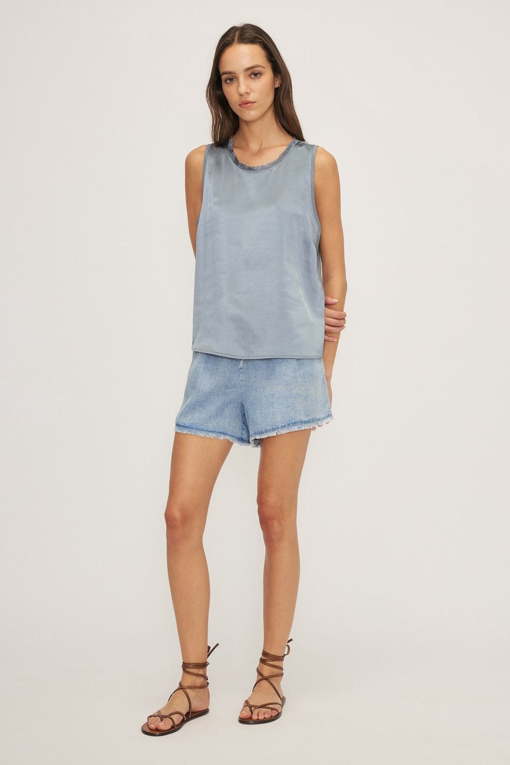 Sienna Tank Top, Color: New York Blue, Size: XS
