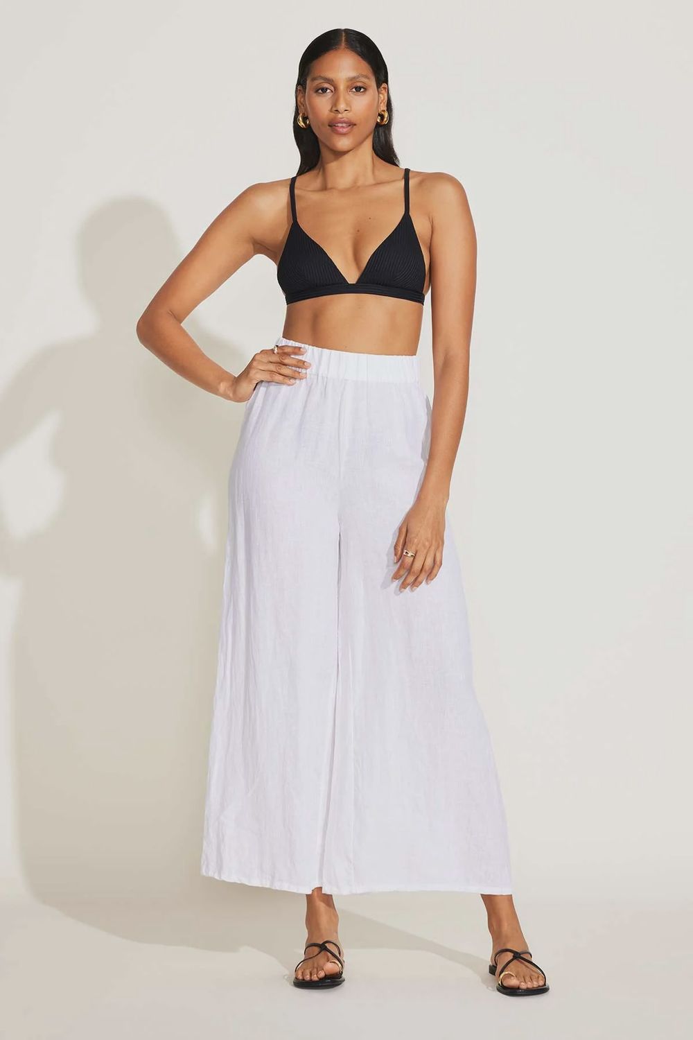 Tallows Wide Leg Pant, Color: White, Size: XS
