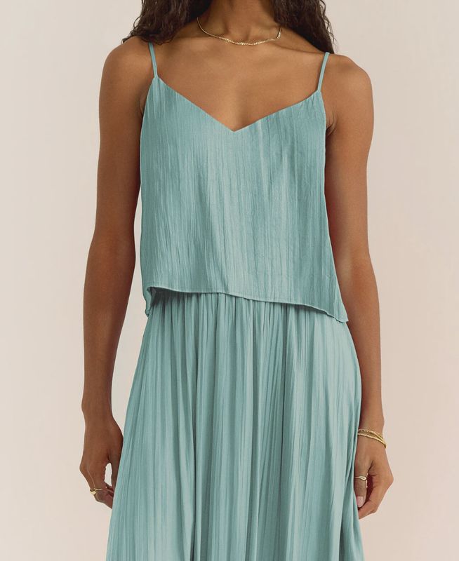 Fiore Satin Crop Tank