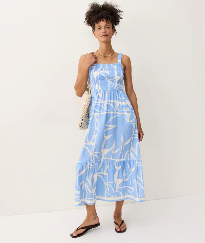 Selene Maxi Dress - Azul, Color: Azul Mosaic, Size: Xs