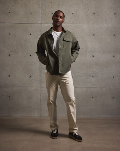Twill 5-Pocket Pant, Colour: Khaki, Size: 30
