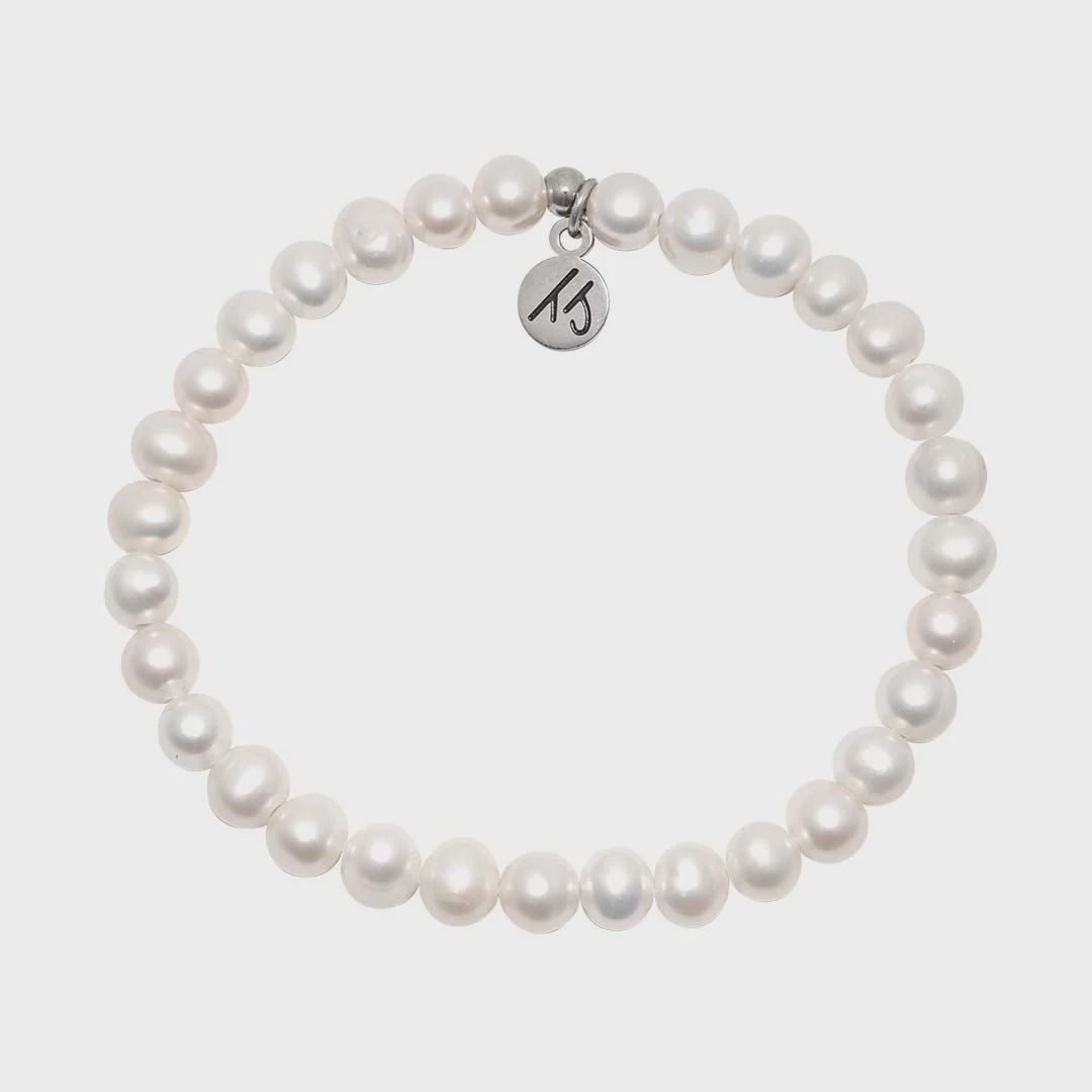 Defining Bracelet- Everyday Bracelet with Pearl Gemstone