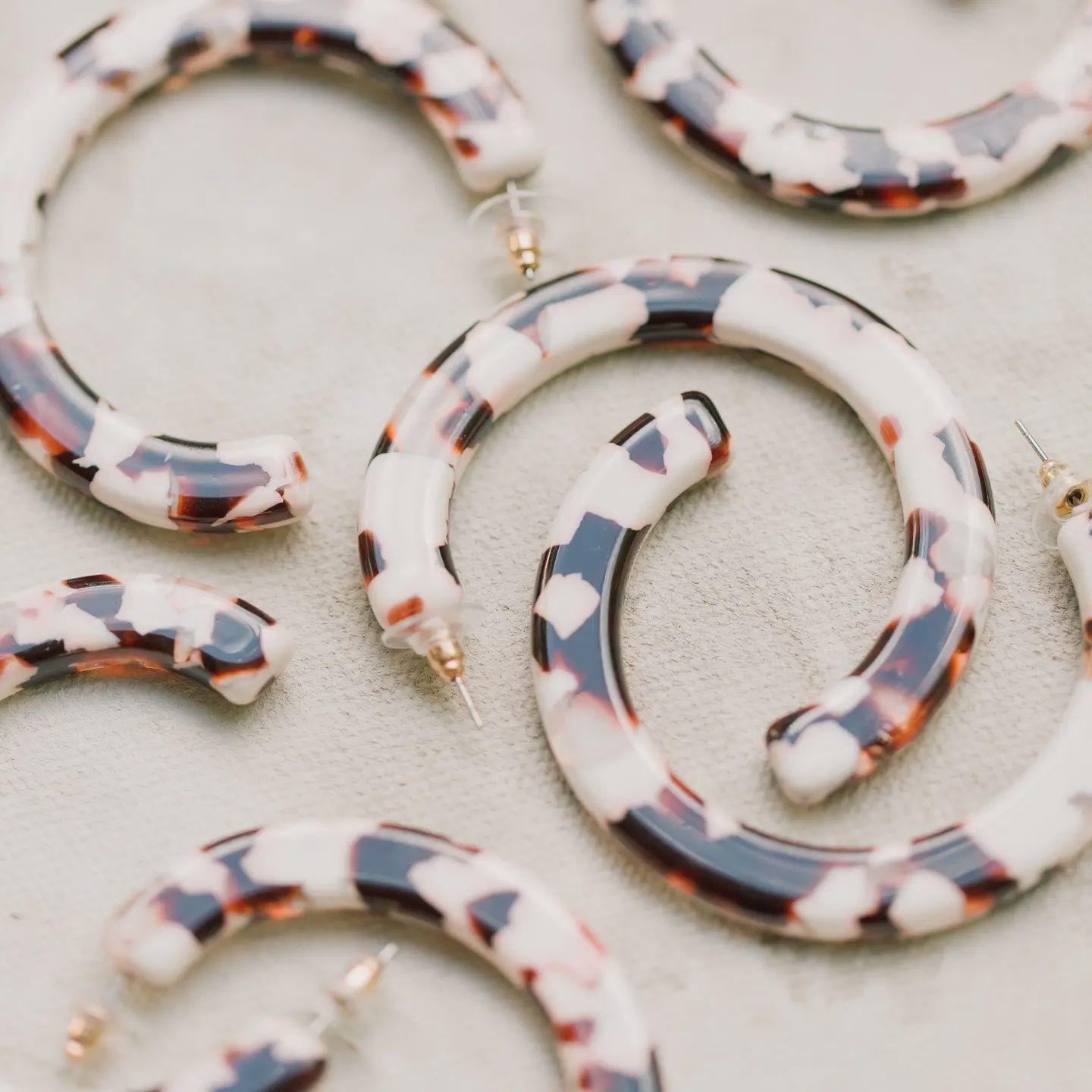 2&quot; Cocoa Hoop Statement Earrings