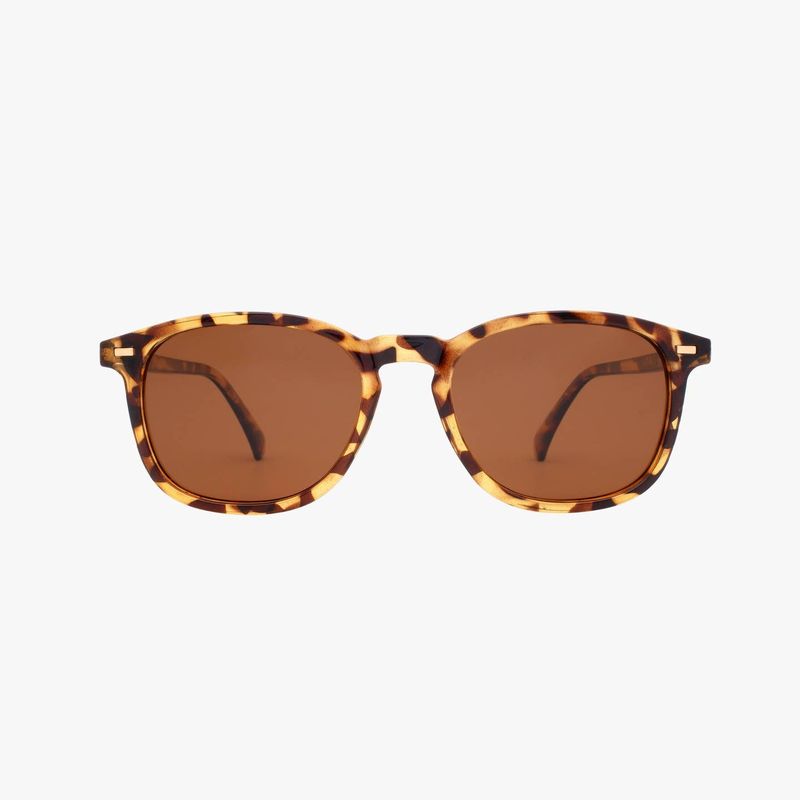 Bean Classic Tort Polarized Unisex Round Classic Sunglasses