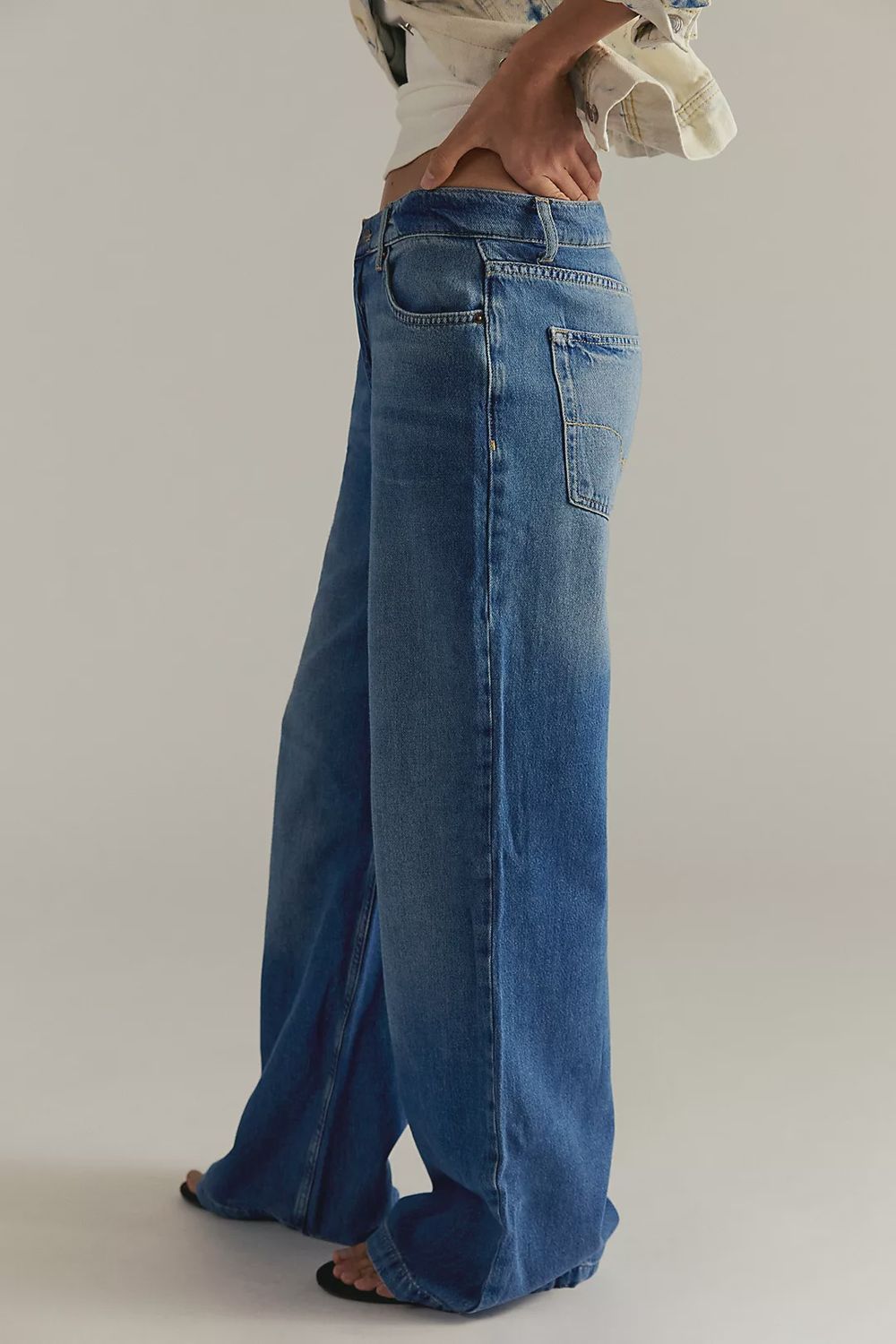 We The Free Stride Straight &#39;n Wide Jeans, Color: Walk Away, Size: 25