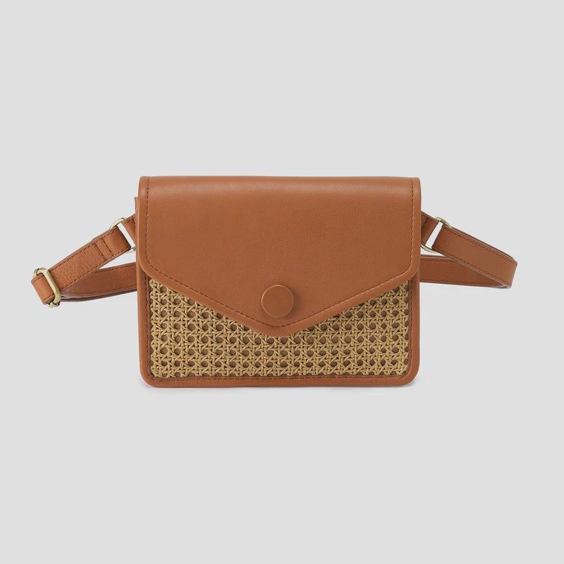 Margot Belt Bag, Color: Burnished Caramel Caning