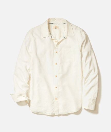 Better Than Linen Shirt Long Sleeve - White, Size: Small