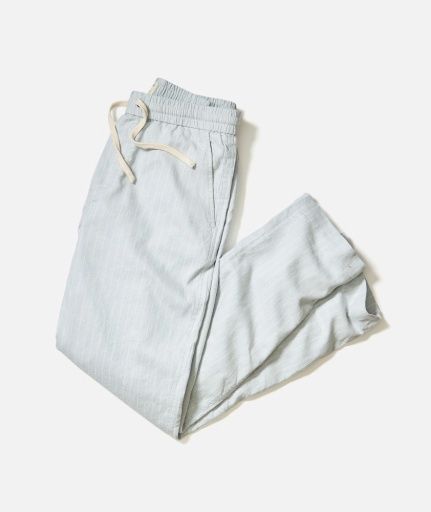 Saturday Hemp Beach Pant - Grey Mist Stripe