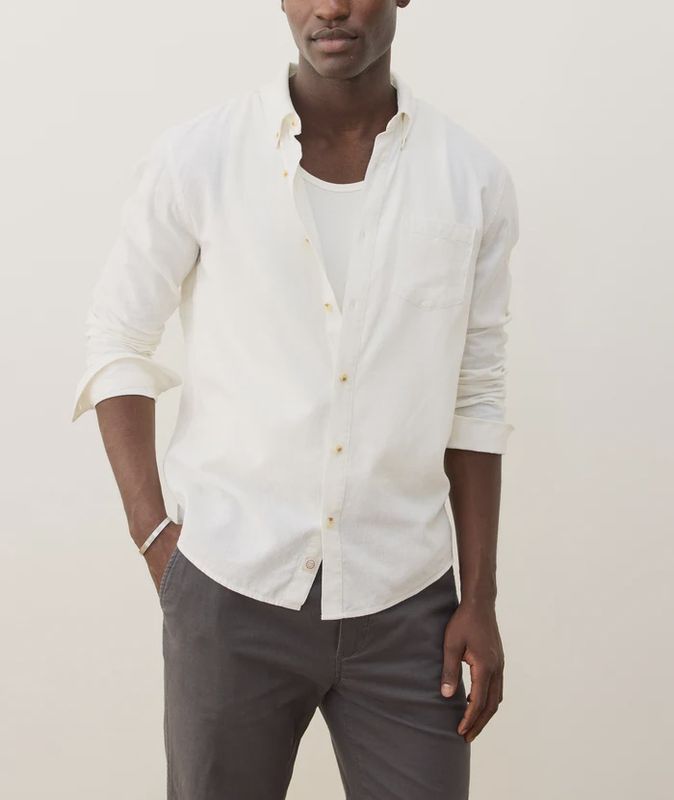 Better Than Linen Shirt Long Sleeve - White