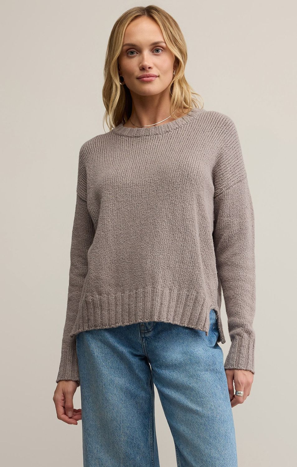 Beck Textured Sweater, Color: Light Tavern, Size: Xs