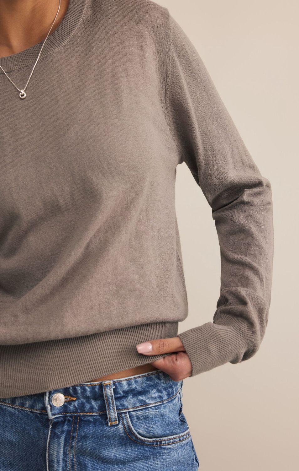 The Perfect Layer Sweater, Color: Light Tavern, Size: Xs