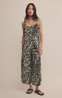 Flared Palm Jumpsuit