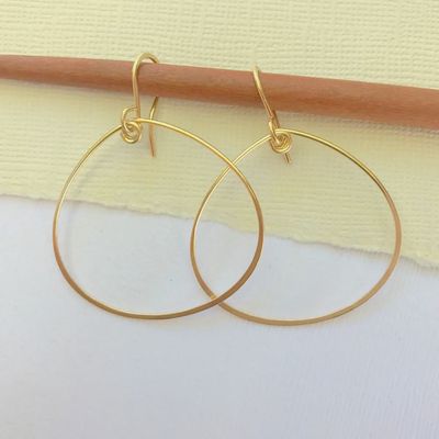 Gold Fill Swinging Petal  Earring