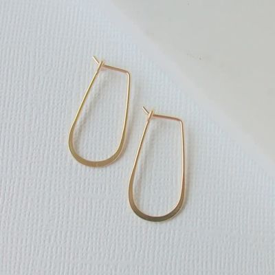 Small Slender Teardrop Earring