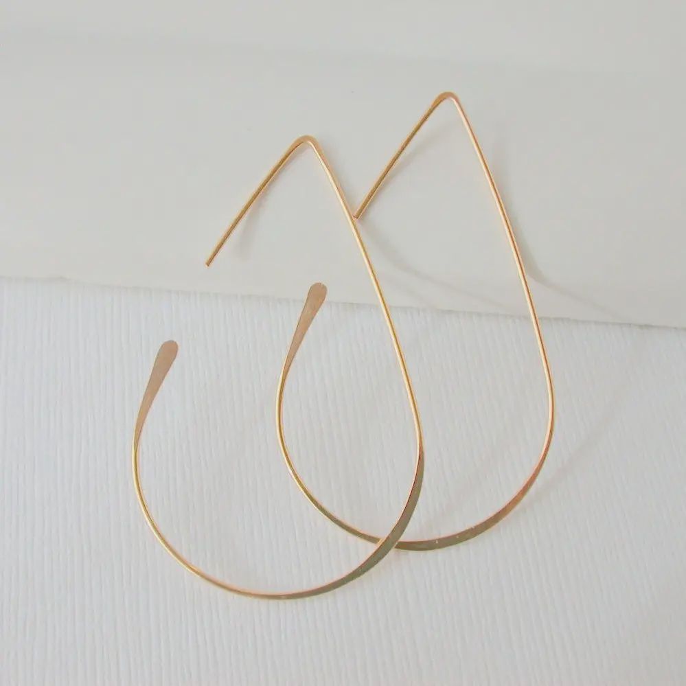 Threader Teardrop Earring