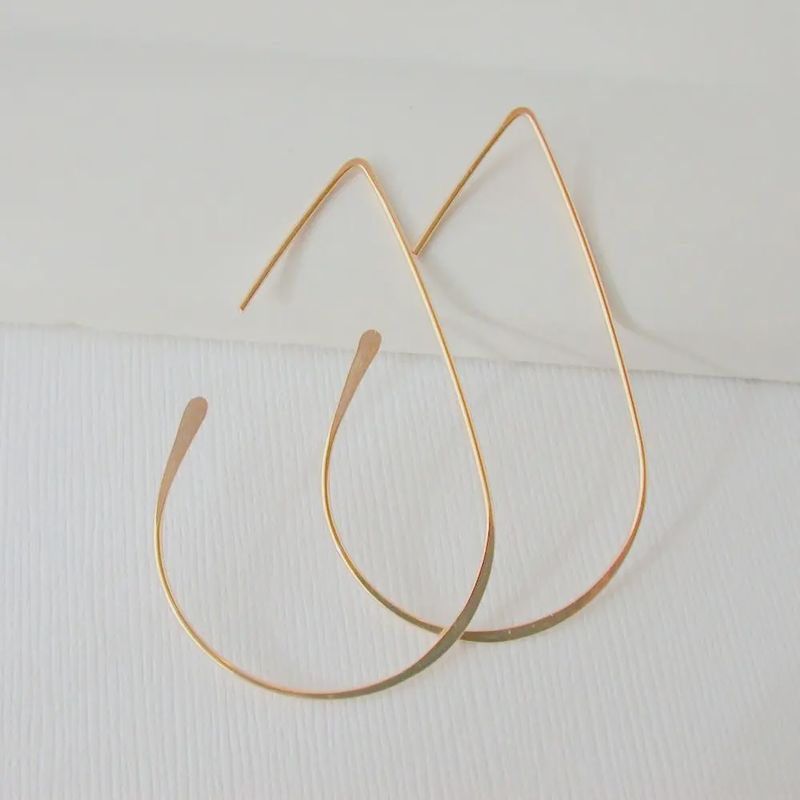 Threader Teardrop Earring