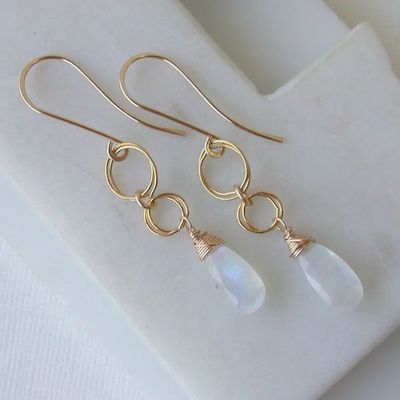 Statement Moonstone Earring
