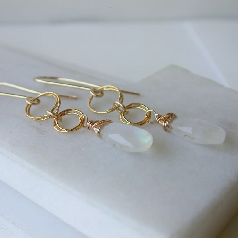 Statement Moonstone Earring