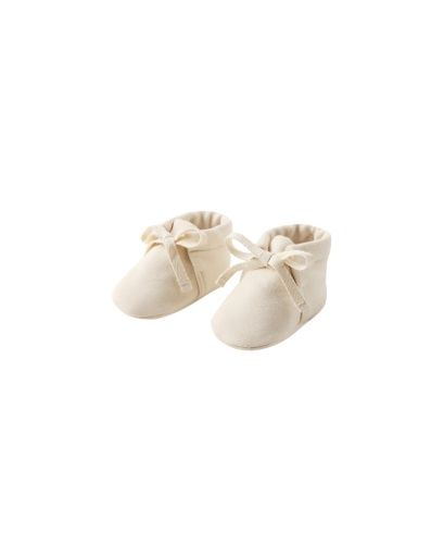 Baby Booties - Natural, Size: 0-3M