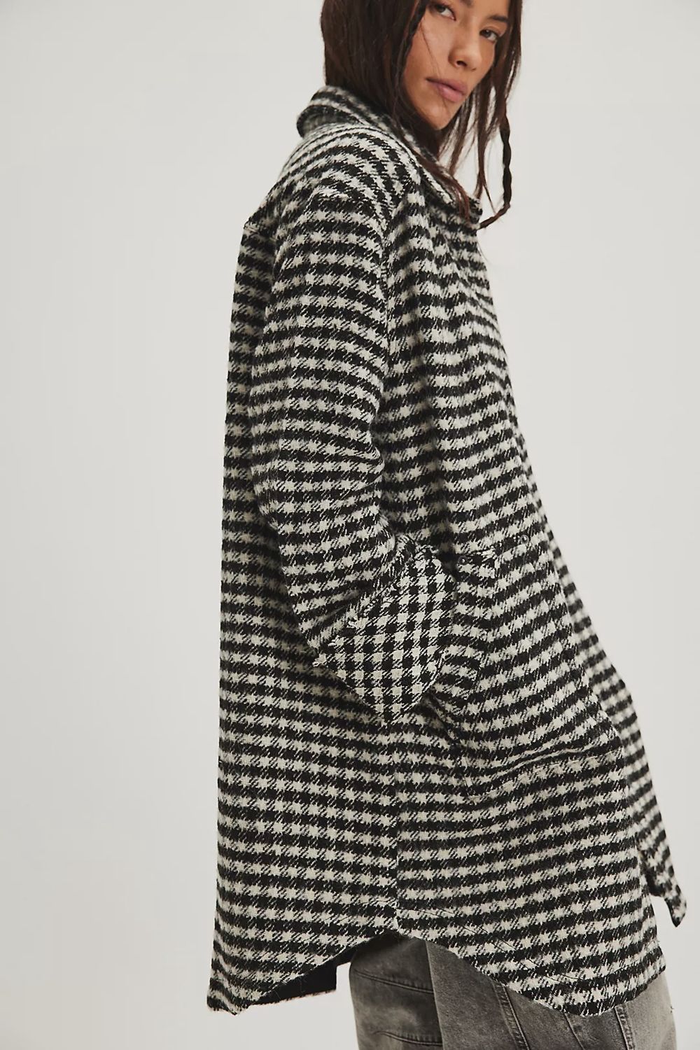 Get Around Houndstooth Coat, Size: XS