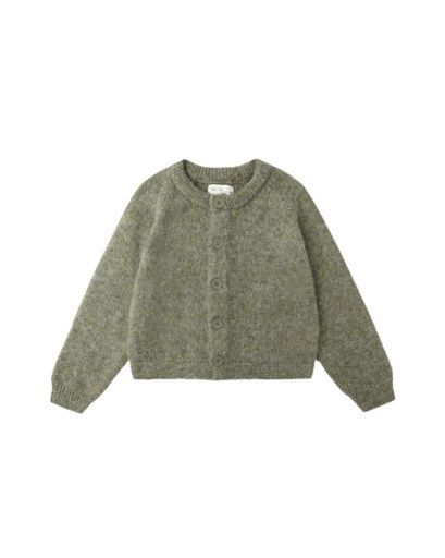 FUZZY CARDIGAN || EVERGREEN