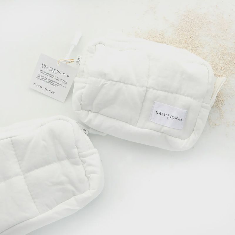 The Cloud Bag: 100% Cotton Cosmetic Bag