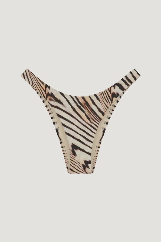 California High Leg Bottom - Shell Stripe Eco Shimmer