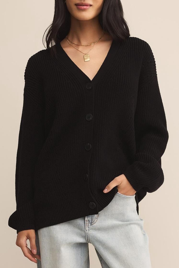 Voyager Cardigan, Color: Black, Size: XS