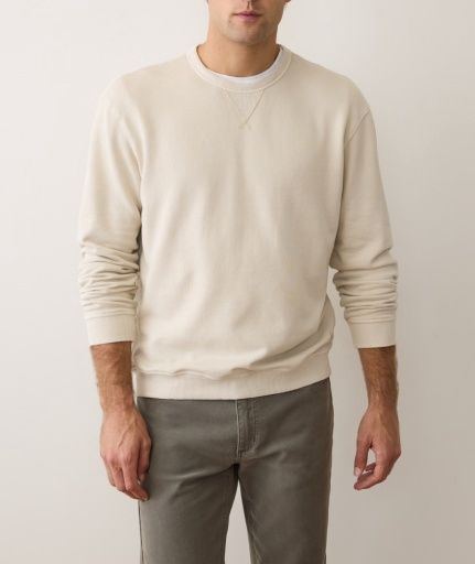 Relaxed Cloud 9 Fleece Crewneck - Solid, Color: Whitecap, Size: Small