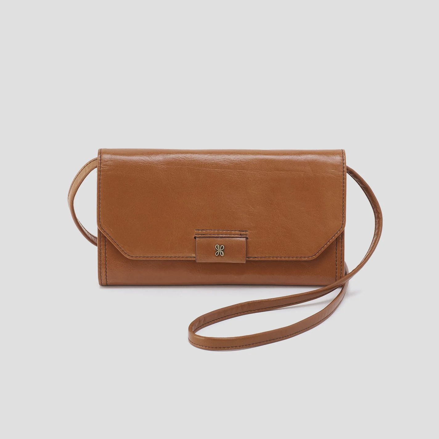 Romy Wallet Crossbody, Color: Truffle