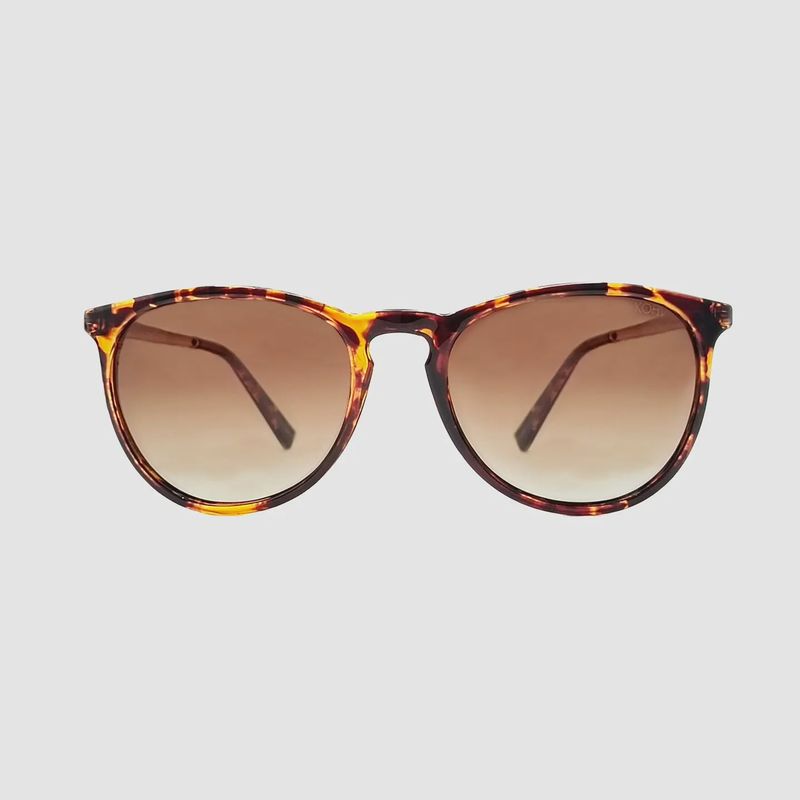 Hale Classic Tortoise Polarized Round Fashion Sunglasses