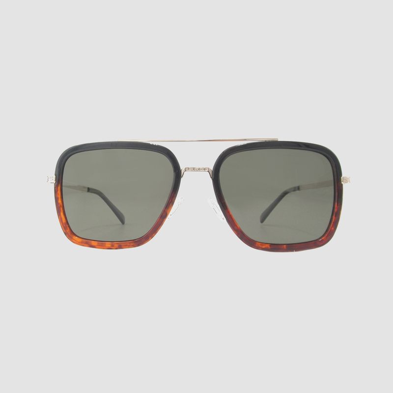 Lex Midnight Fade Polarized Navigator Metal Sunglasses