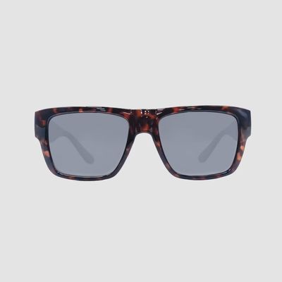 Mack Espresso Tortoise Polarized Square Designer Sunglasses