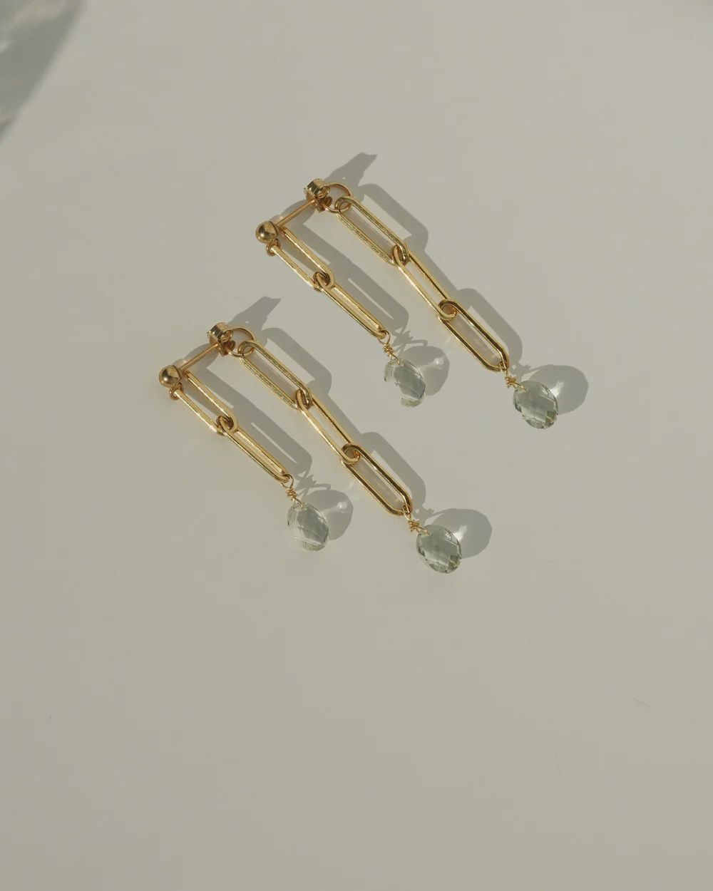 Truro Green Amethyst Earrings