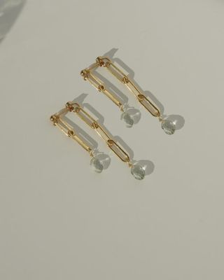 Truro Green Amethyst Earrings