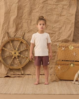 Short Sleeve Rashguard Natural