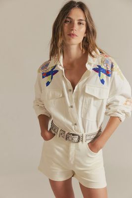 We The Free Take Flight Embroidered Shirt