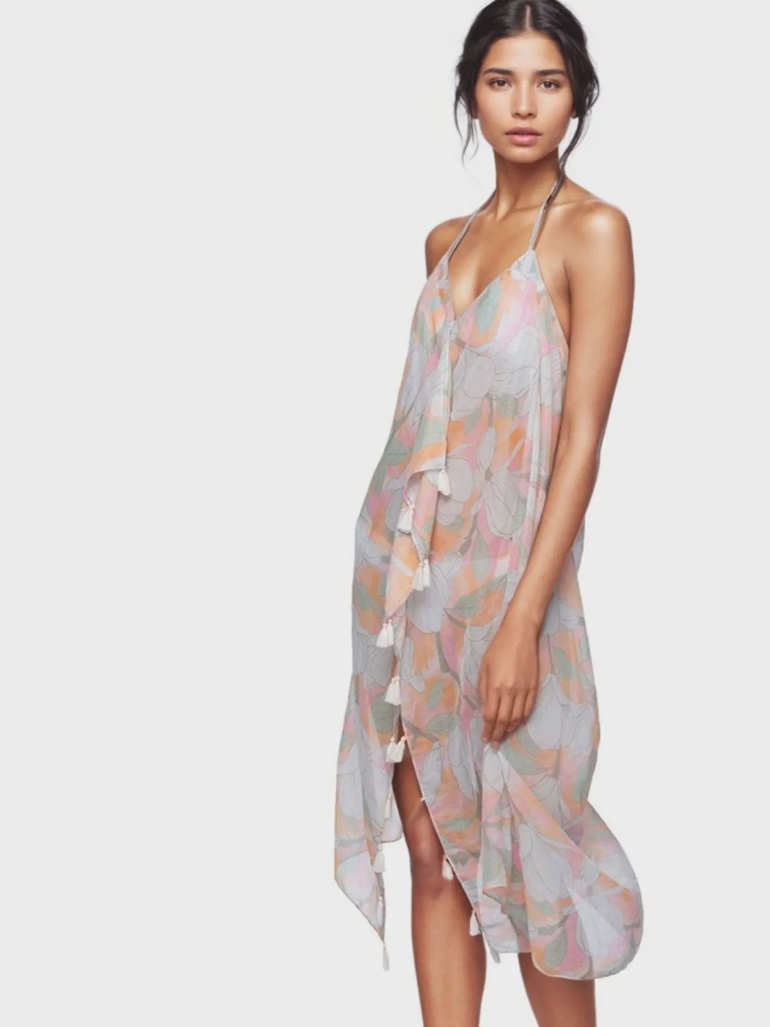 Maxi Tassel Dress in Once Upon A Garden